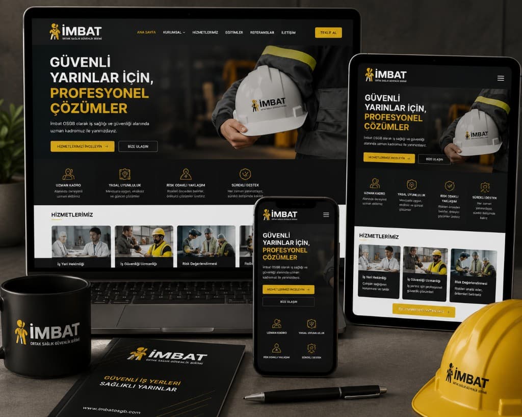 Tokat kurumsal web sitesi — OSGB / hizmet sektörü örneği