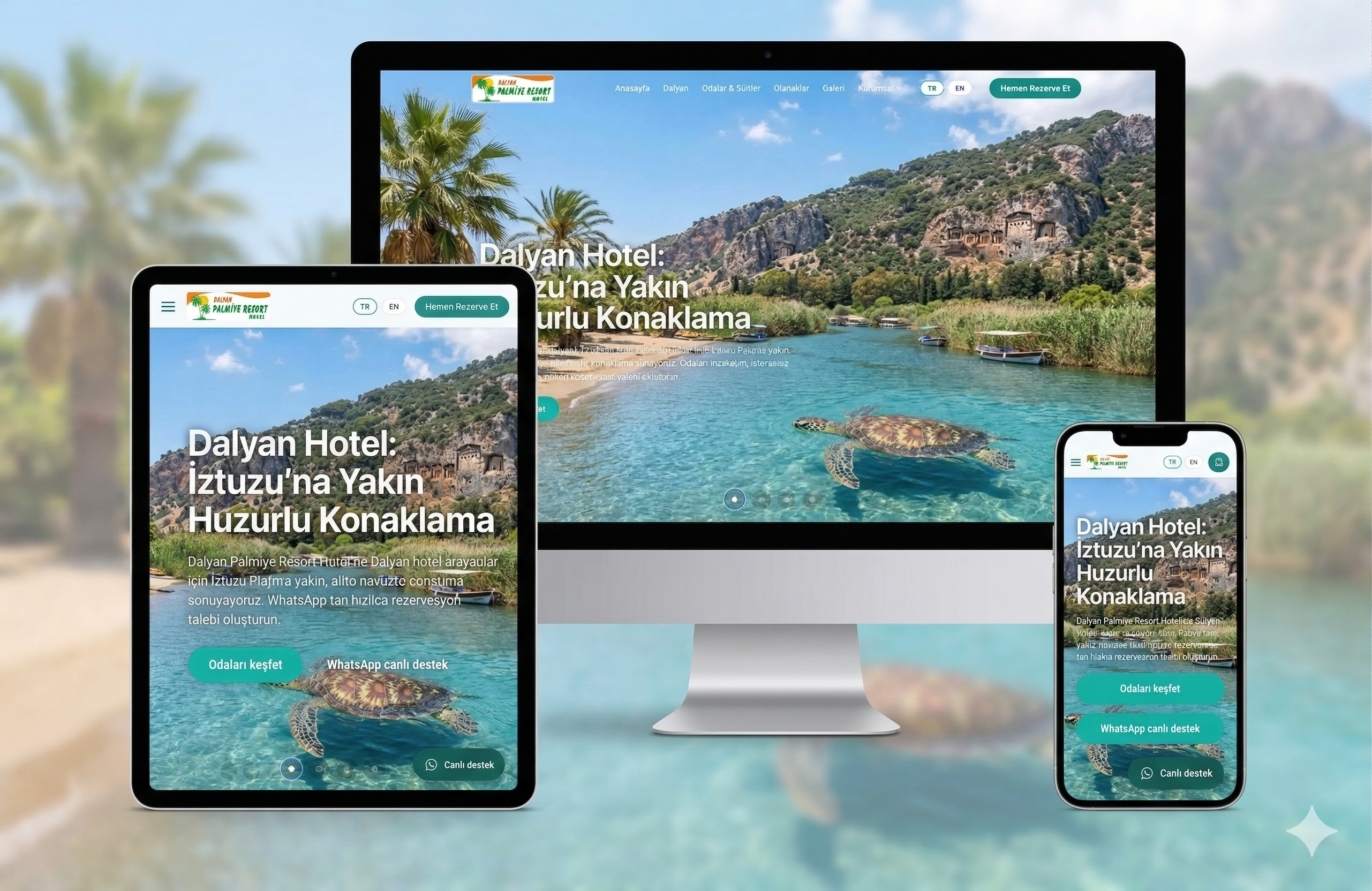Dalyan Palmiye Resort - Butik Otel Web Sitesi